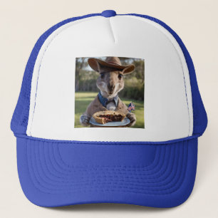 Aussie Kangaroos Love Australian Made Meat Pies, Trucker Hat