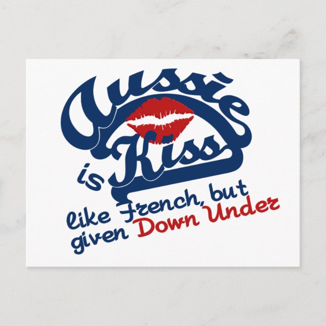 Aussie Kiss postcard (Front)