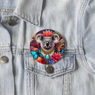 Aussie Koala Bear Fashion Button Pin Brooch