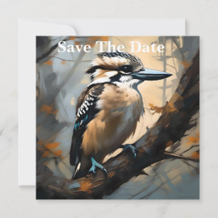 Aussie Kookaburra Oil Paint,  Save The Date