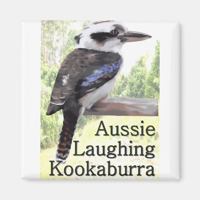 Aussie Laughing Kookaburra Magnet (Front)