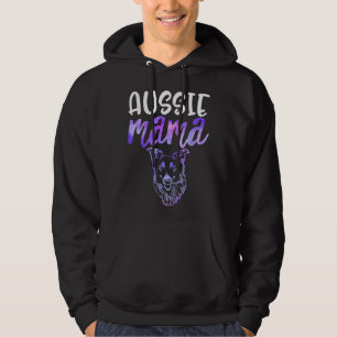 Aussie Mama Australian Shepherd Herding Dog Mom Da Hoodie