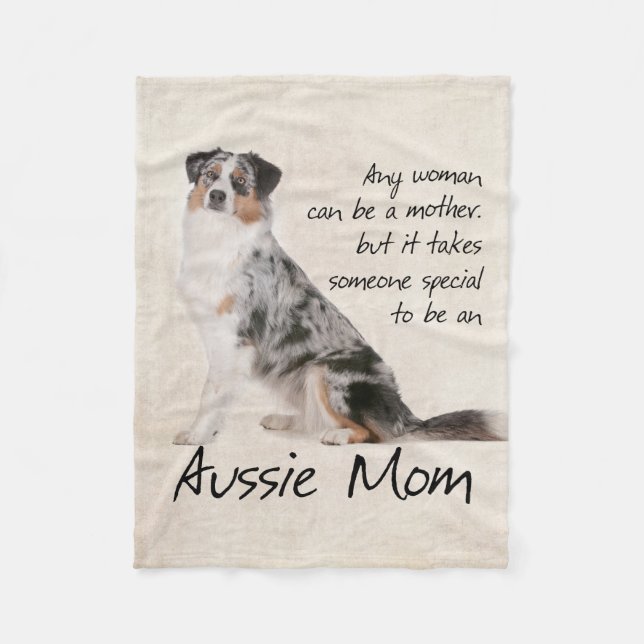 Aussie Mum Fleece Blanket (Front)