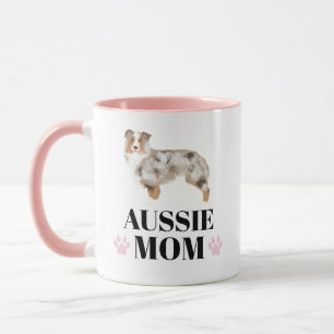 Aussie Mum red merle personalised with photo Mug