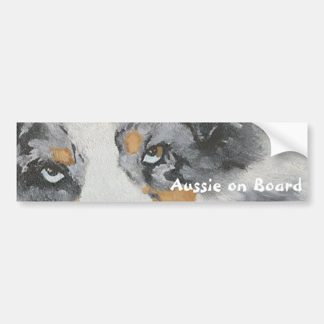 Aussie on board Bumper Sticker (Front)