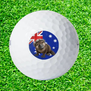 Aussie platypus adorable charming golf balls