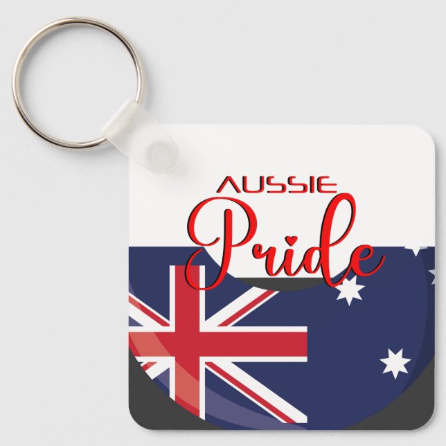 Aussie Pride Carry Key Ring (Front)