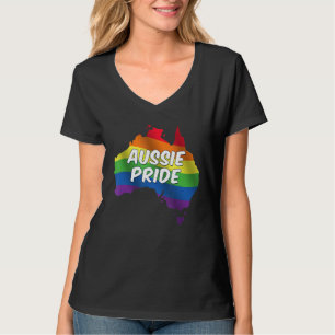 Aussie Pride Rainbow Flag Australian LBGT Pride Mo T-Shirt