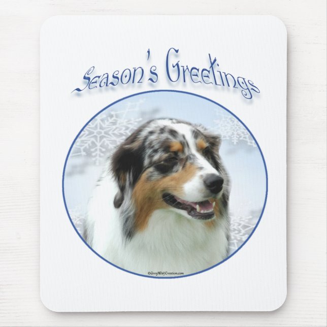 Aussie Seasons Greetings Mouse Mat (Front)