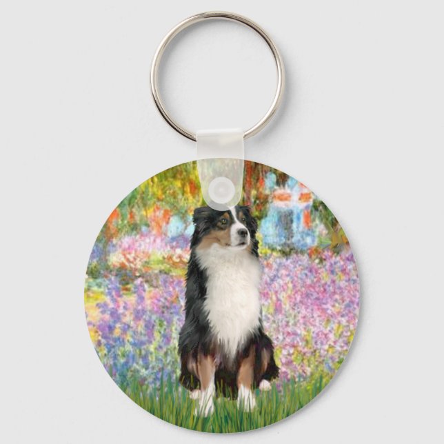 Aussie Shep 2 - Garden Key Ring (Front)