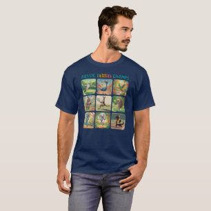 Aussie Tennis Champs Funny Australian Animals T-Shirt