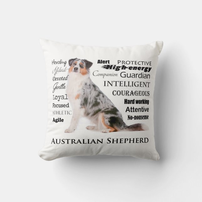 Aussie Traits Pillow (Front)