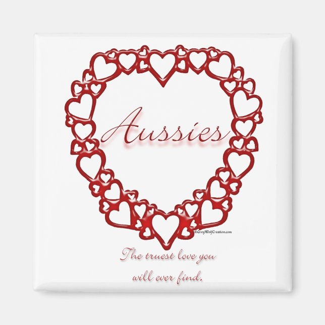 Aussie True Love Magnet (Front)