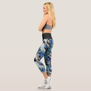 Aussie Wild Kingfisher Capri Leggings