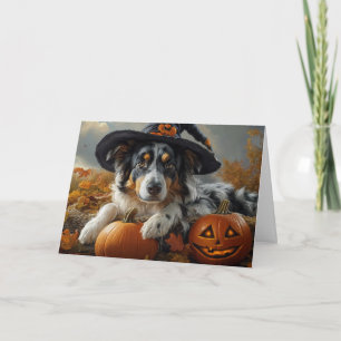 Aussie Witch Halloween Card