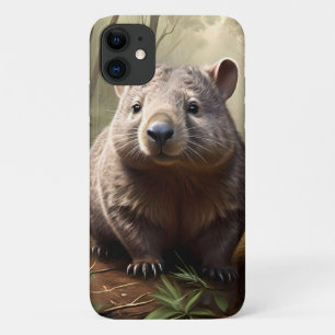 Aussie Wombat In The Aussie Bushland, iPhone 11 Case