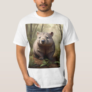 Aussie Wombat In The Aussie Bushland, T-Shirt