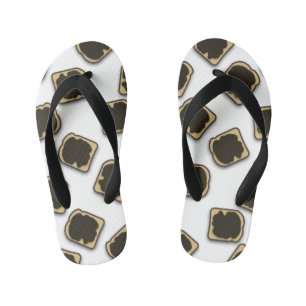 Aussie Yeast Extract on Toast Kid's Flip Flops