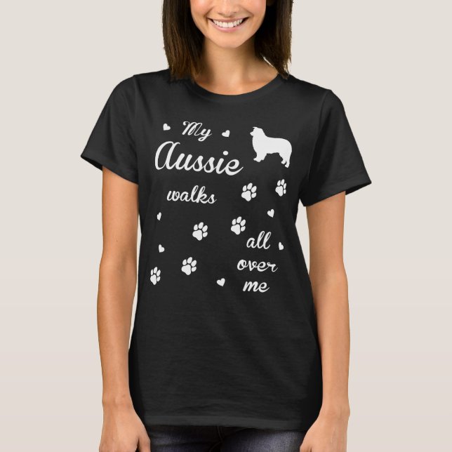 Aussiedoodle  gift t-shirt for dog lovers. (Front)