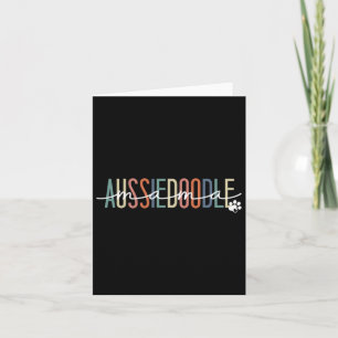 Aussiedoodle Mama Aussie Doodle Dog Mum Mother's D Card
