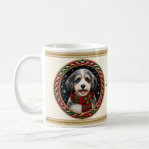 Aussiedoodle Personalised Christmas Dog Coffee Mug