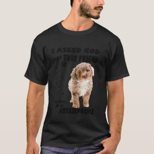 Aussiedoodle Quote Mum Aussiepoo Dad Cute Aussiepo T-Shirt