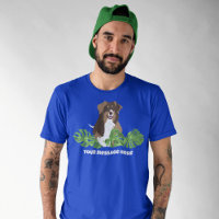 Aussies Australian Shepherd Dog Tropical Leaves