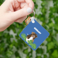 Aussies Australian Shepherd Dogs Tropical Leaves