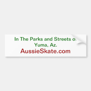 AussieSkate bumper sticker