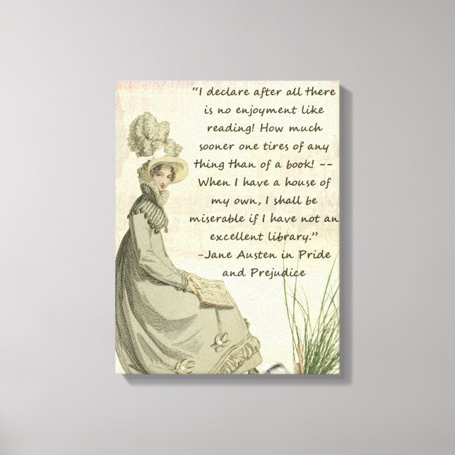 Austen Book Lovers Canvas Print (Front)