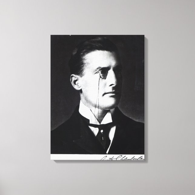 Austen Chamberlain Canvas Print (Front)