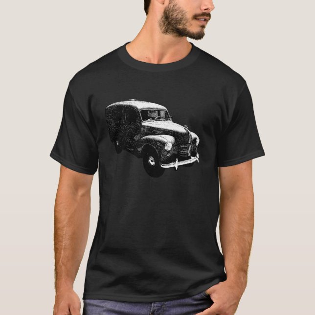 Austin A40 Van Sketch Art T-Shirt (Front)