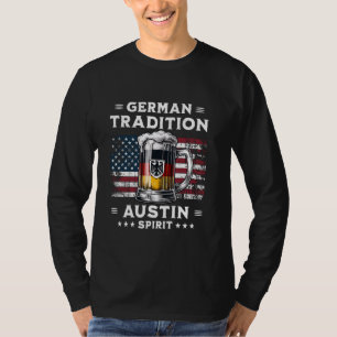 Austin Beer Driinking American Flag German Eagle M T-Shirt