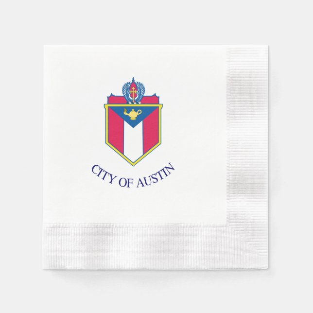 Austin city flag napkin (Front)