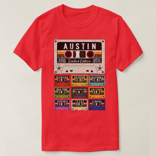 Austin City retro T-Shirt (Design Front)