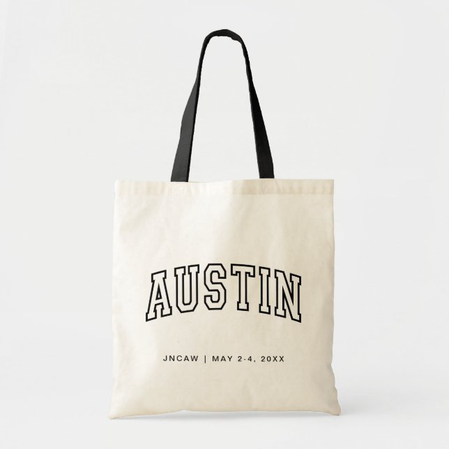 Austin Conference Trade Show Tote VIP Welcome Bag  (Front)