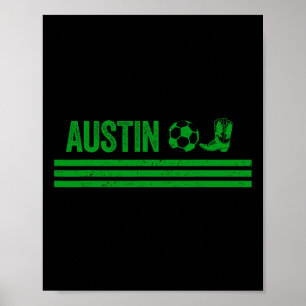 Austin Cowboy Boot Footll Club Poster
