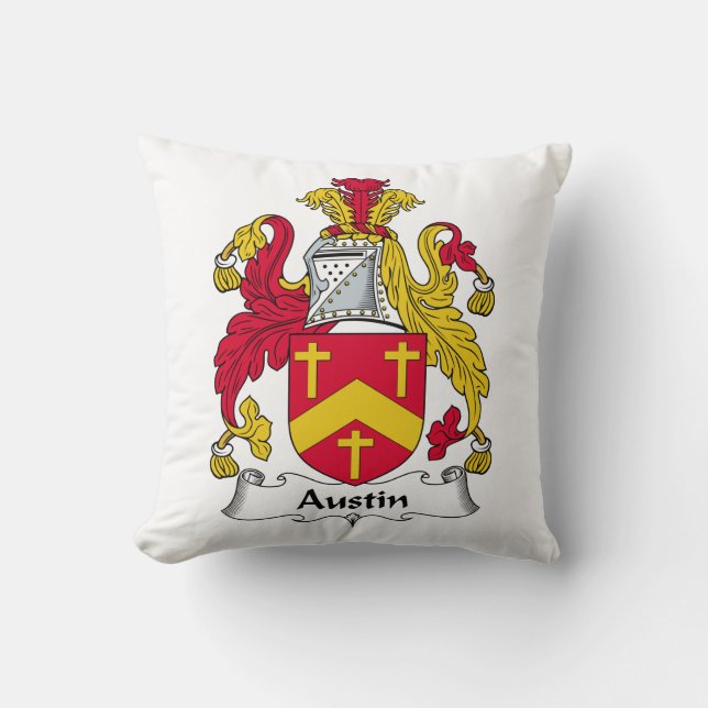 Austin Family Crest Cushion (Front)