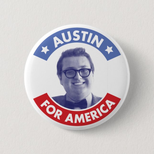 Austin For America (Classic) Button (Front)