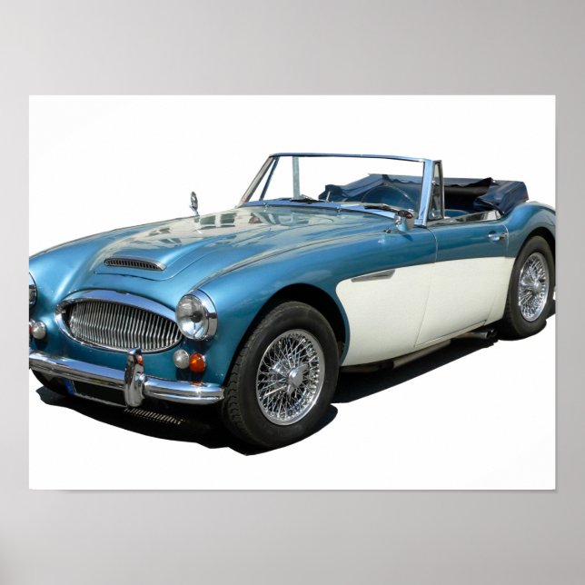 Austin Healey 3000 classic car Poster (Front)