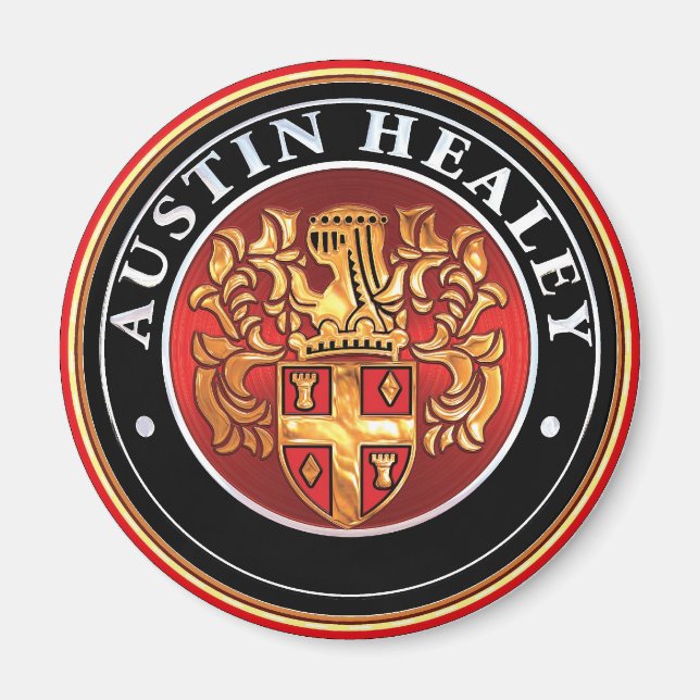 austin Healey Badge Magnet (Front)