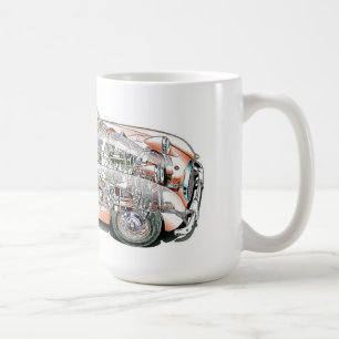 Austin Healey bugeye cutaway drawing Coffee Mug