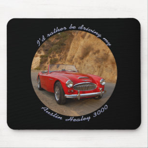 Austin Healey Red Sportscar Mousepad