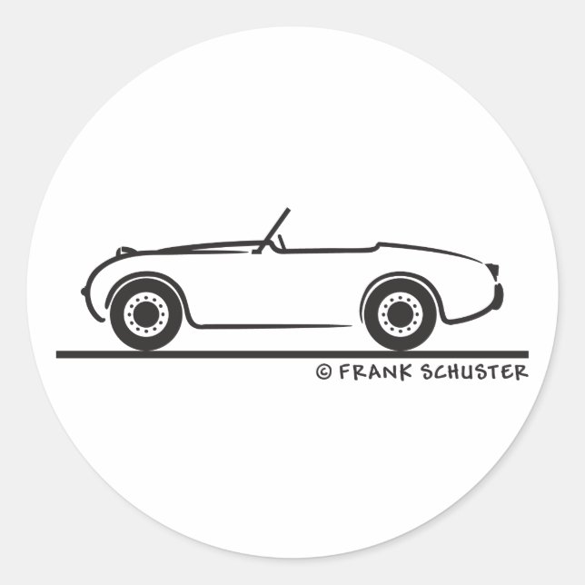 Austin Healey  Sprite Classic Round Sticker (Front)