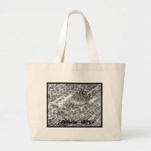 Austin Historic Map 1873 Large Tote Bag