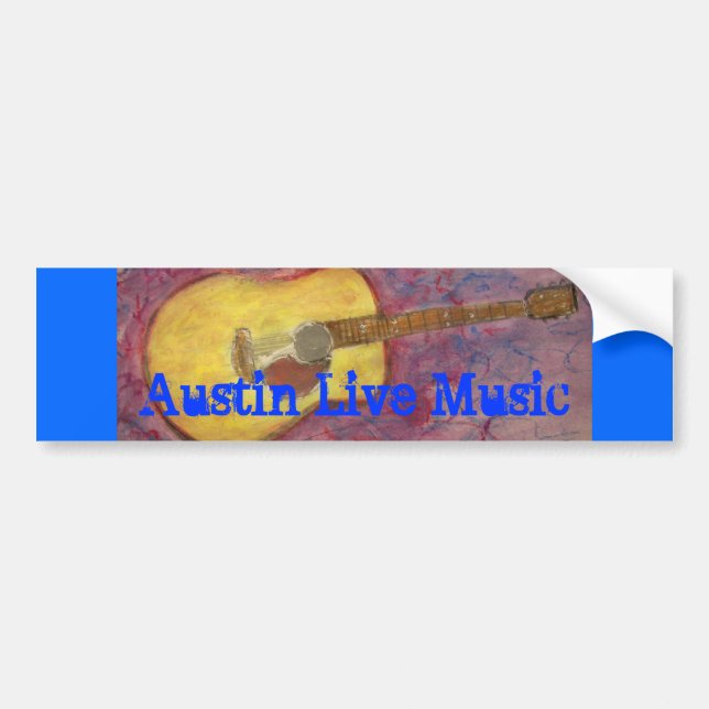 Austin Live Music Bumper Sticker (Front)