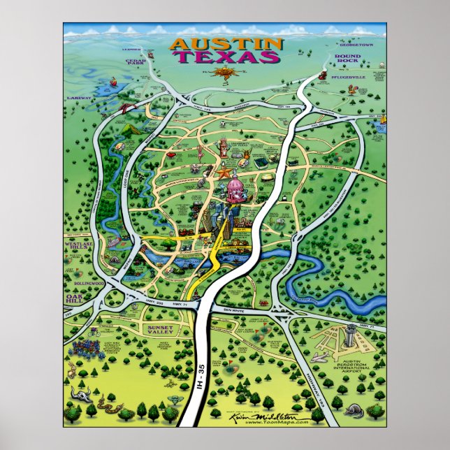 Austin Map Poster (Front)