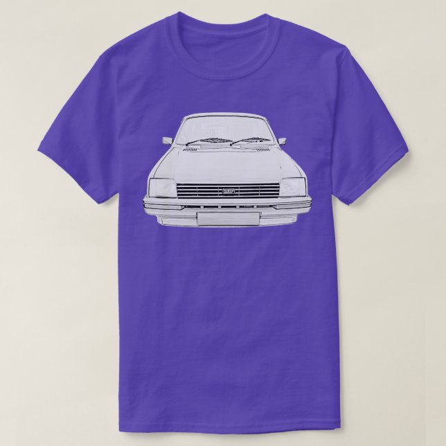 Austin Metro 1980s classic monochrome T-Shirt (Design Front)