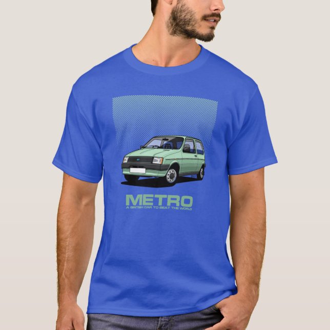 Austin Metro Single Illustration Mint Green T-Shirt (Front)