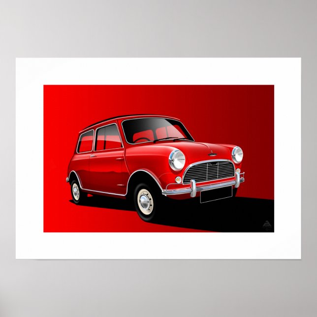 Austin Mini Cooper Poster (Front)